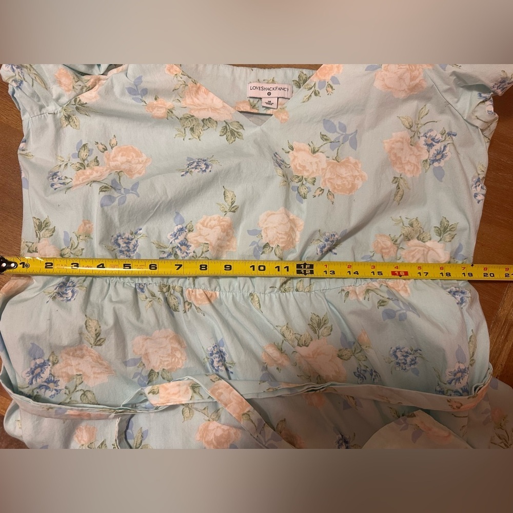 Love Shack Fancy for Target Estelle Blue Floral Dress 16 - Picture 9 of 9